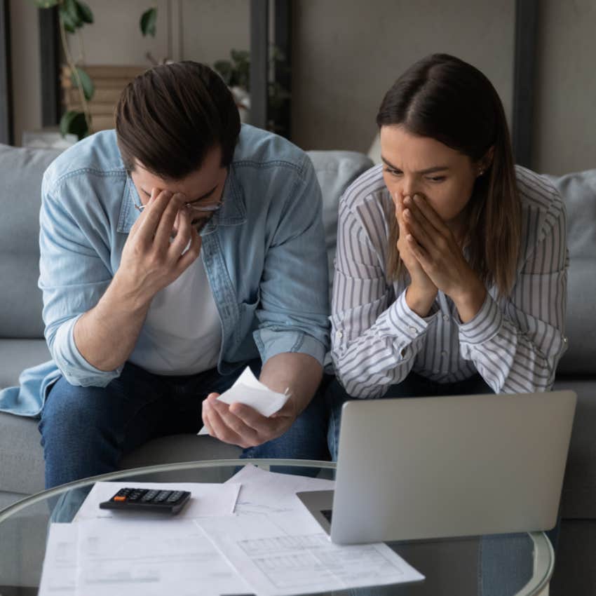 stressed couple