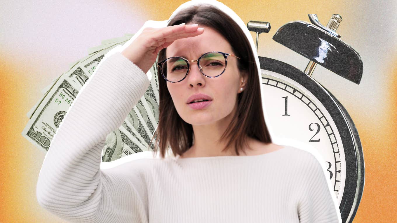 Woman over looking things that are better than money 