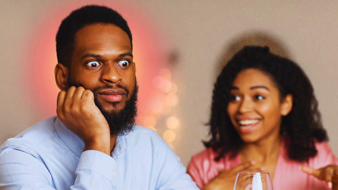Woman revels personal facts she should never be saying on a first date and the man is shocked.