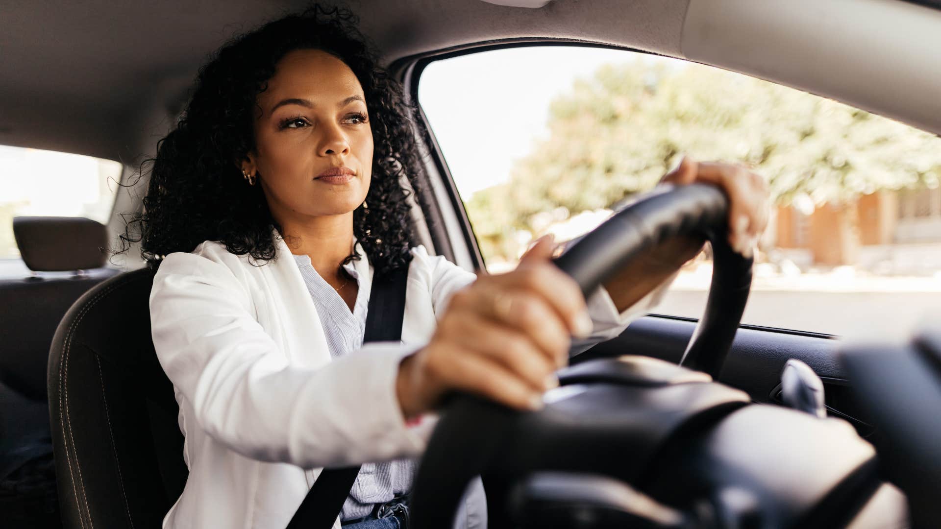 woman driving