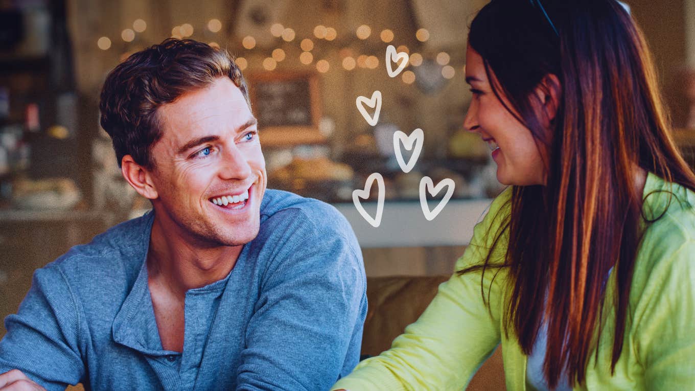 Woman uses crazy but powerful flirting strategies that attract a man.