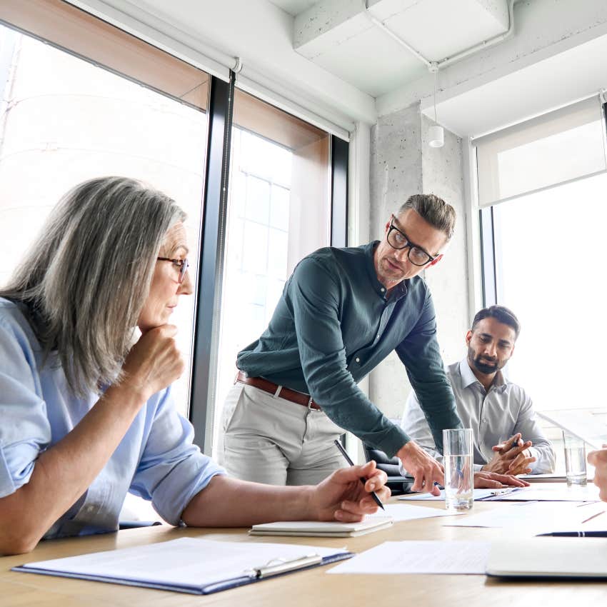 business meeting identify smart person