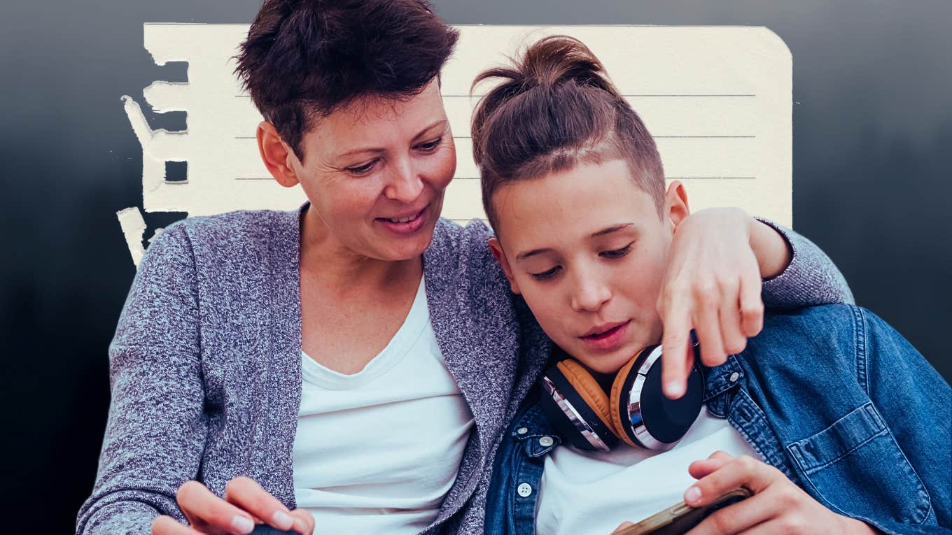 Mom parenting her teen son, trying to do more good than damage