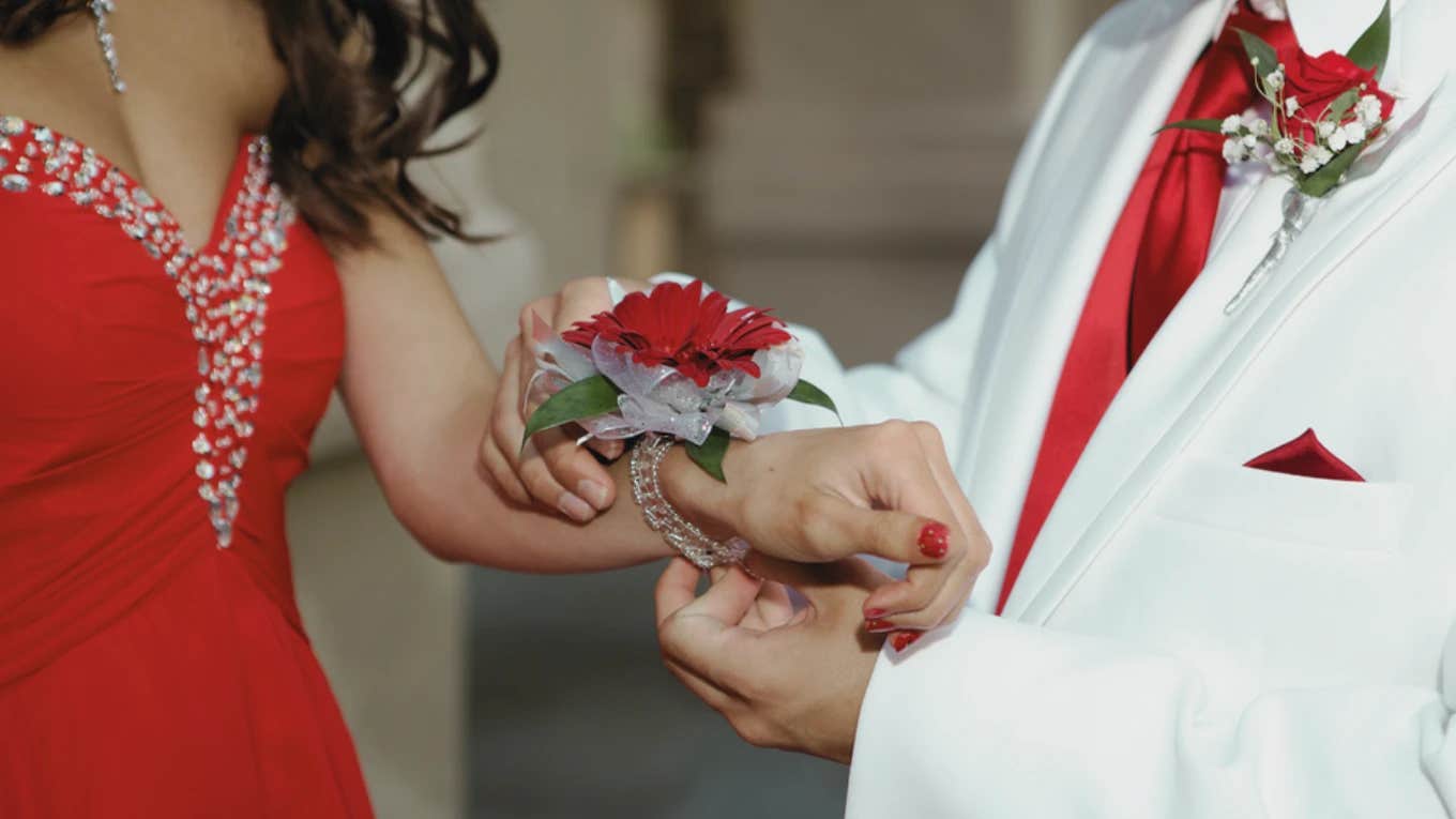 Couple going to prom