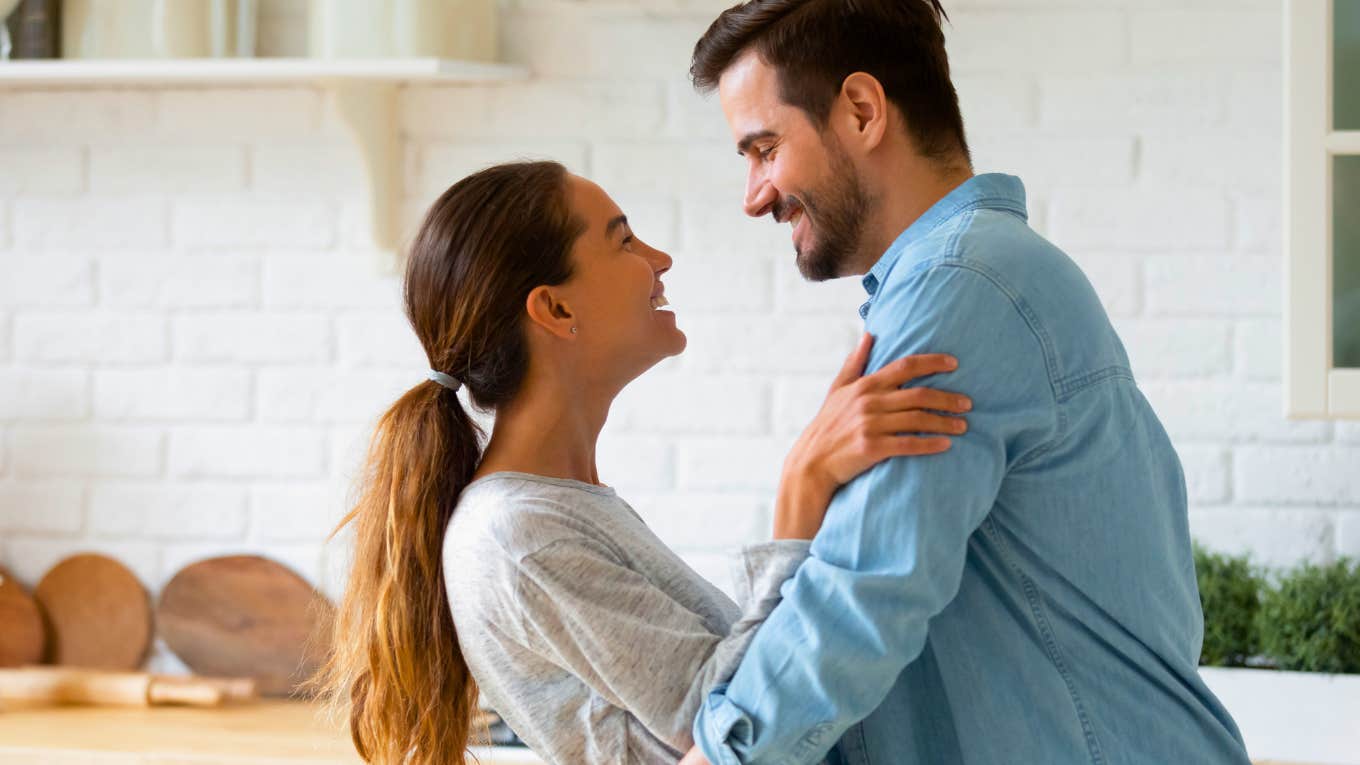 couple expressing gratitude to each other