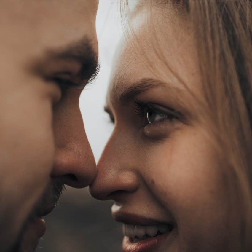 honest couple making eye contact