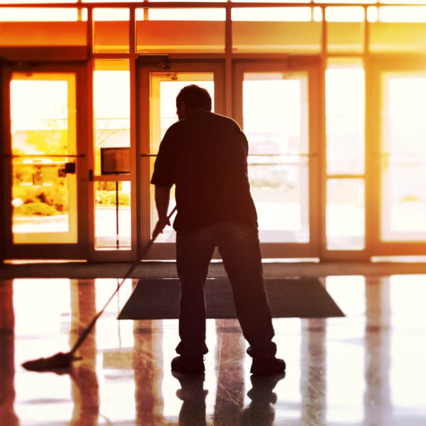 janitor cleaning 