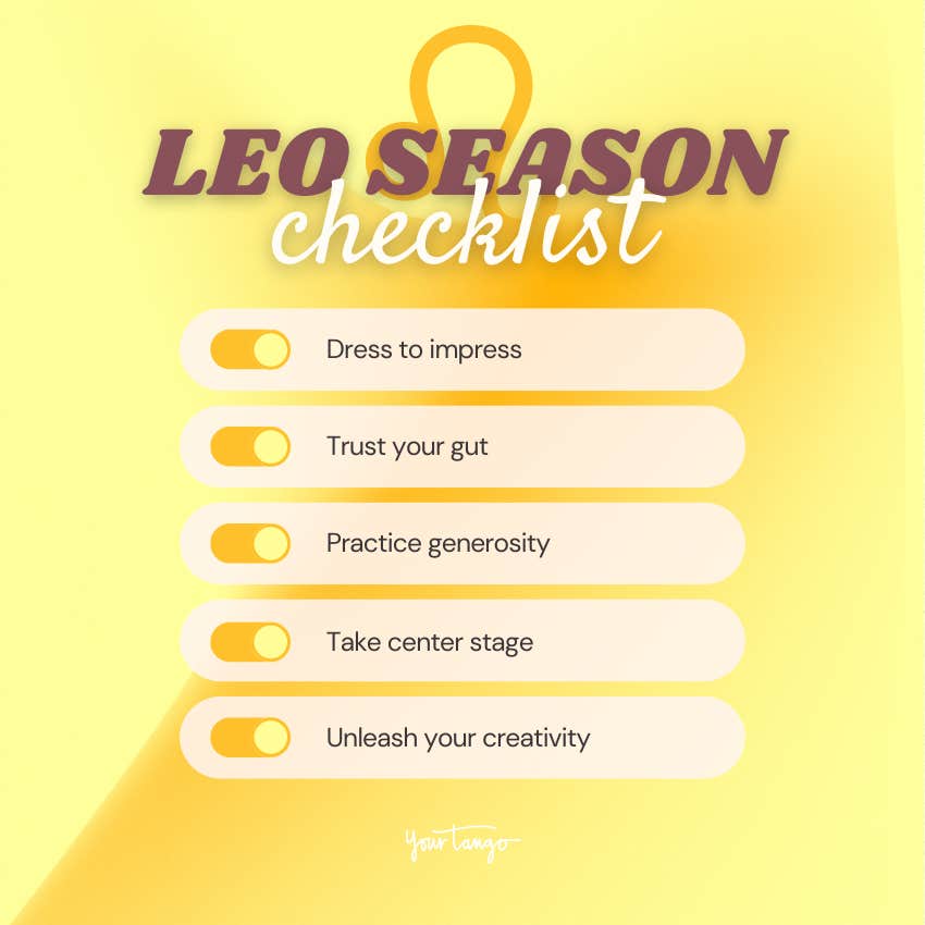 leo season to do list