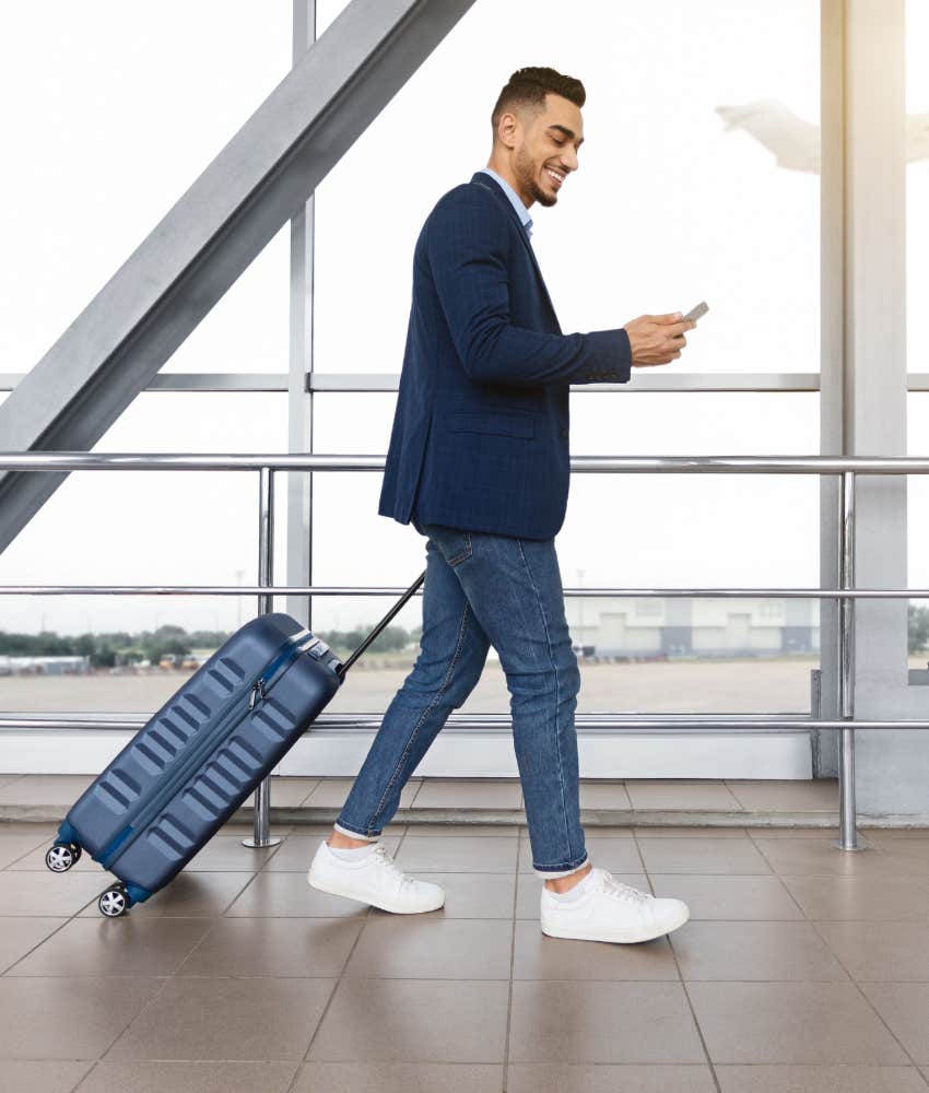 man at airport