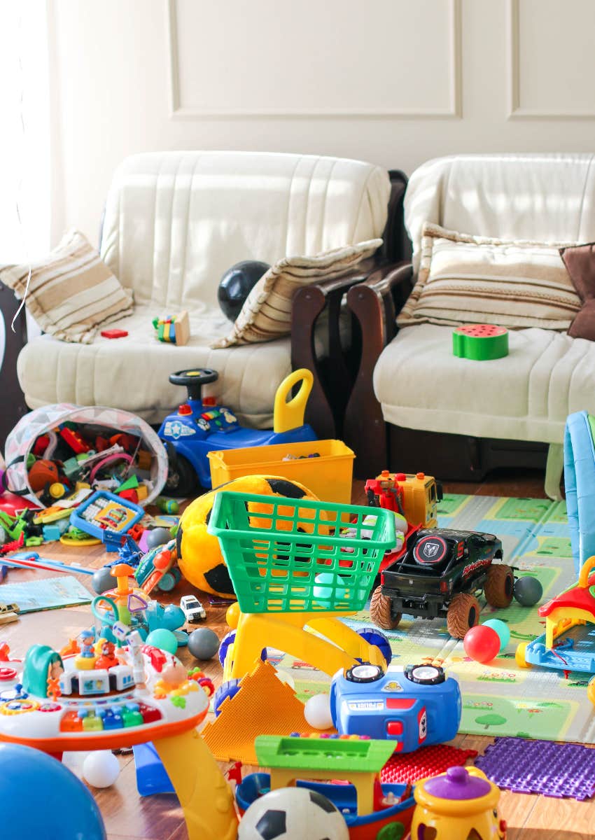 messy room with children's toys everywhere