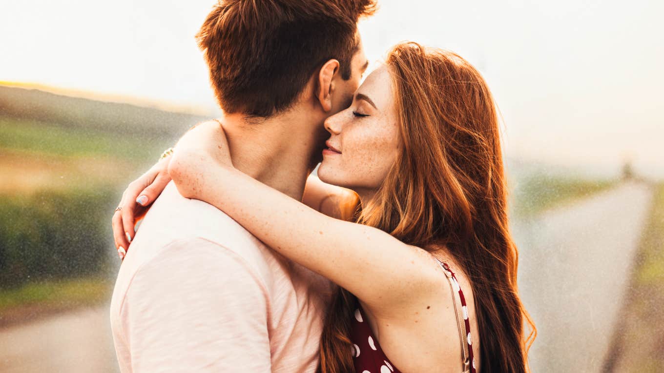 Couple in a empathic embrace, trait to look for in a life-long partner