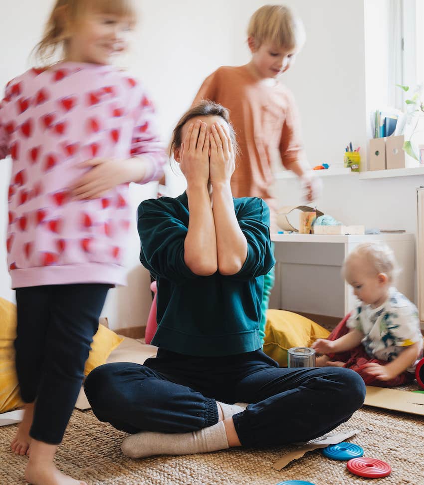 Parent overwhelmed with children could be a sign of ADHD