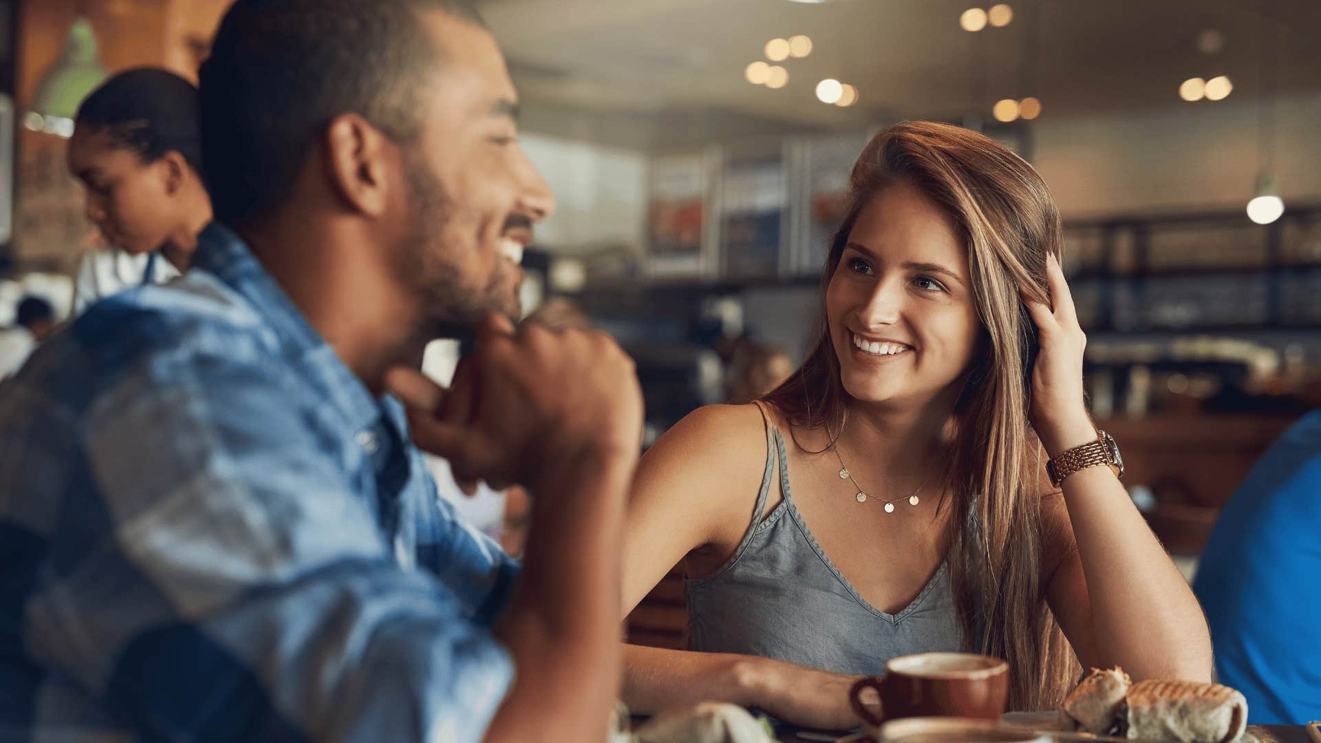 man and woman going on an old-fashioned date