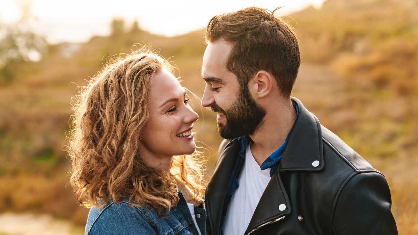 happy smiling couple