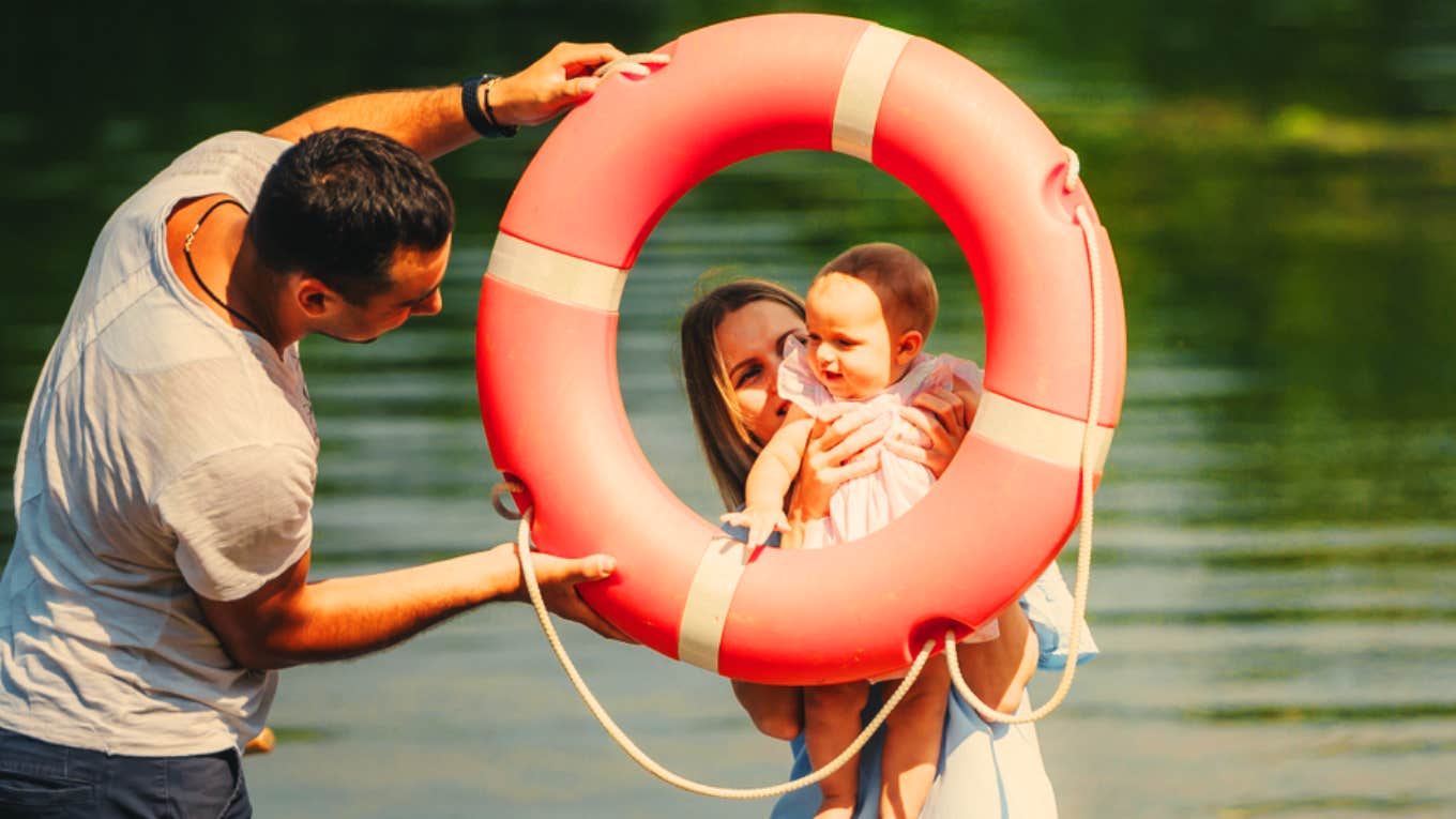 boat, family, hot weather 