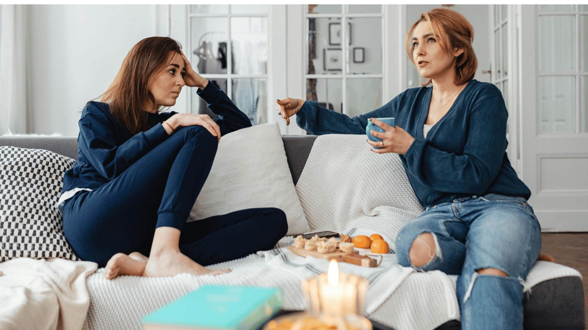 intelligent woman listening to friend rant