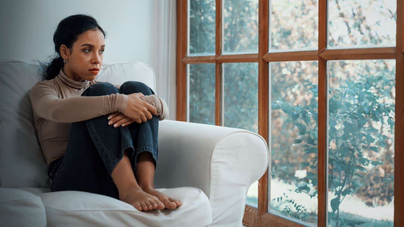 Woman listening to spirt guides