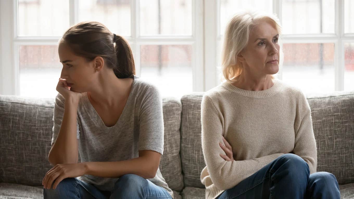 Mom and adult daughter