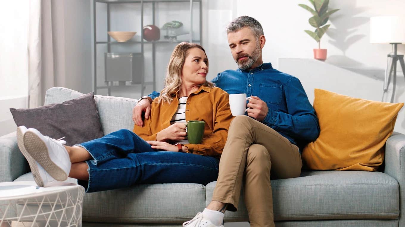 couple sitting on couch