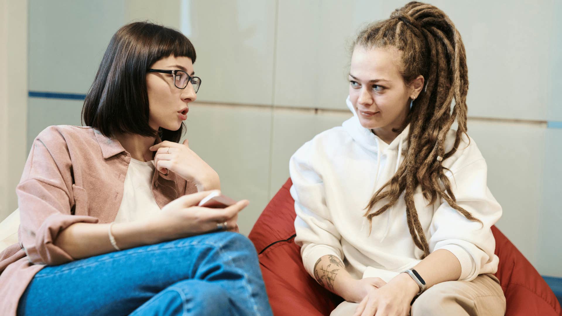 mentally strong authentic friends listening to each other