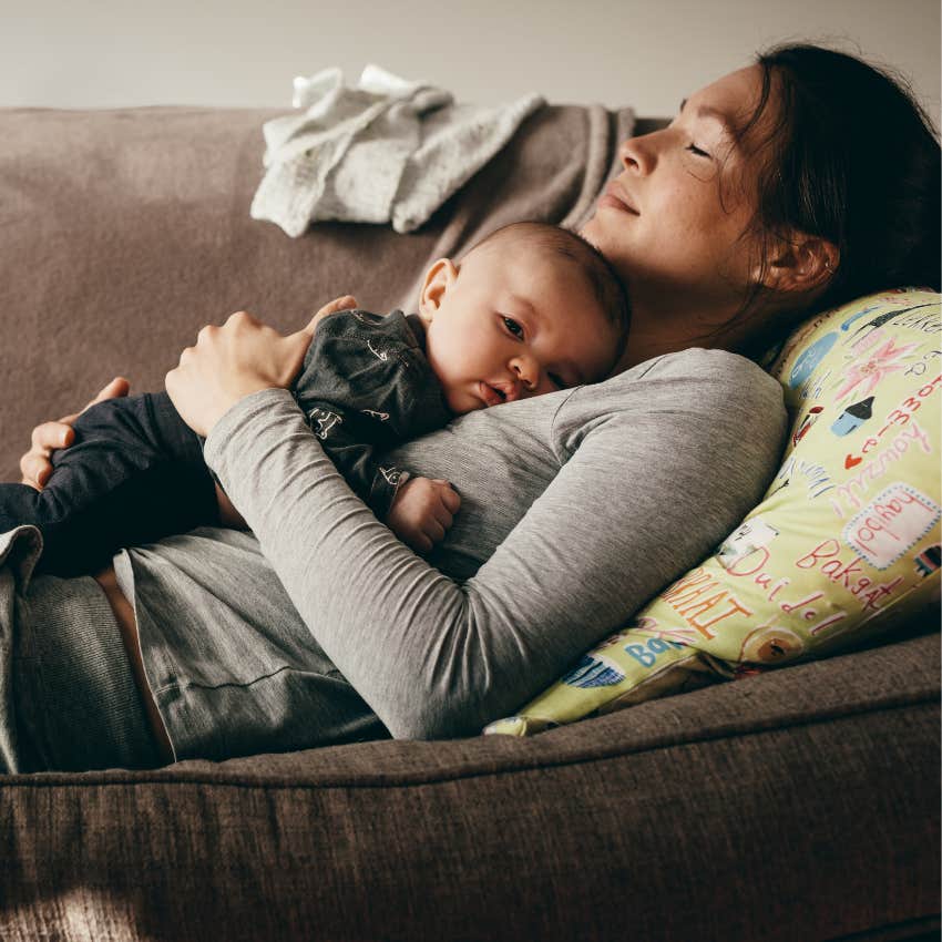 mom with baby