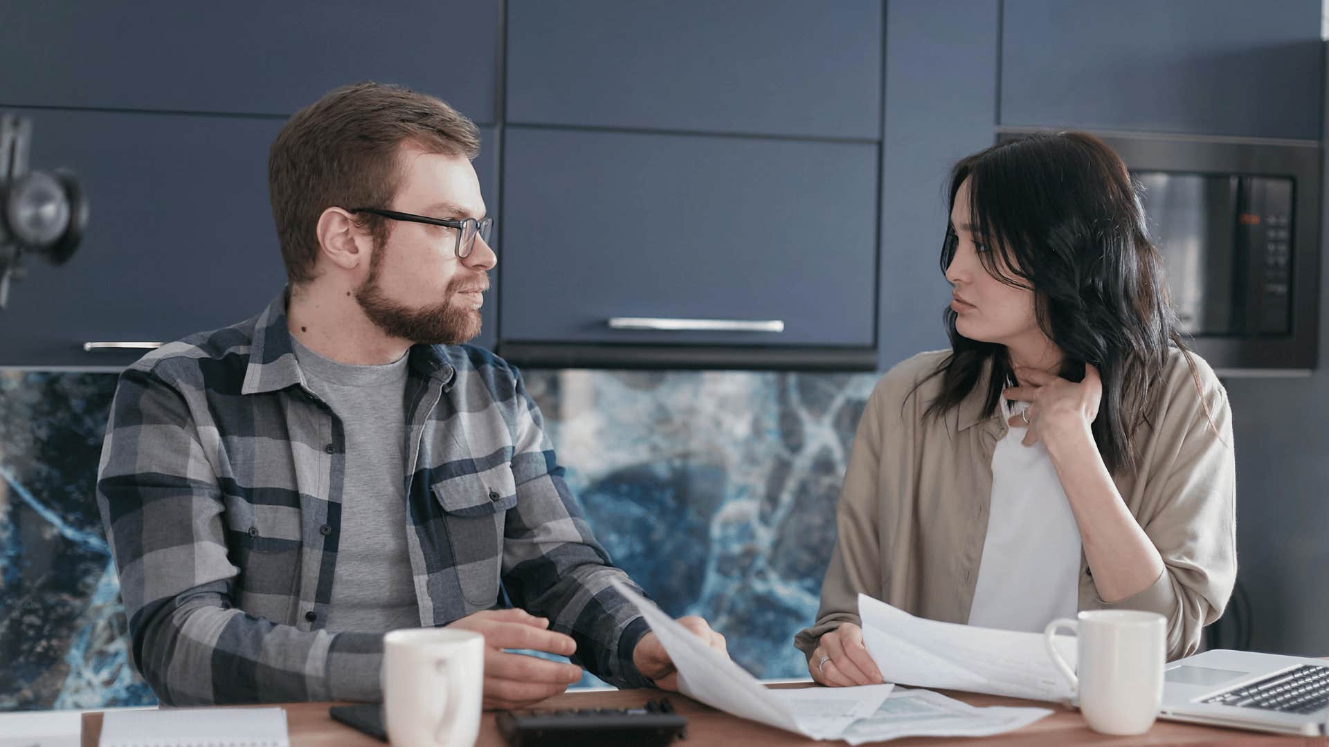 couple having serious conversation