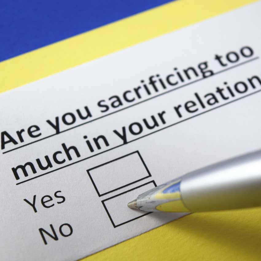 are you sacrificing too much in your relationship survey question