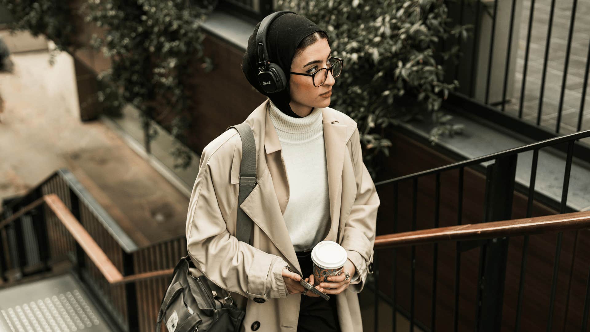 woman going on a walk