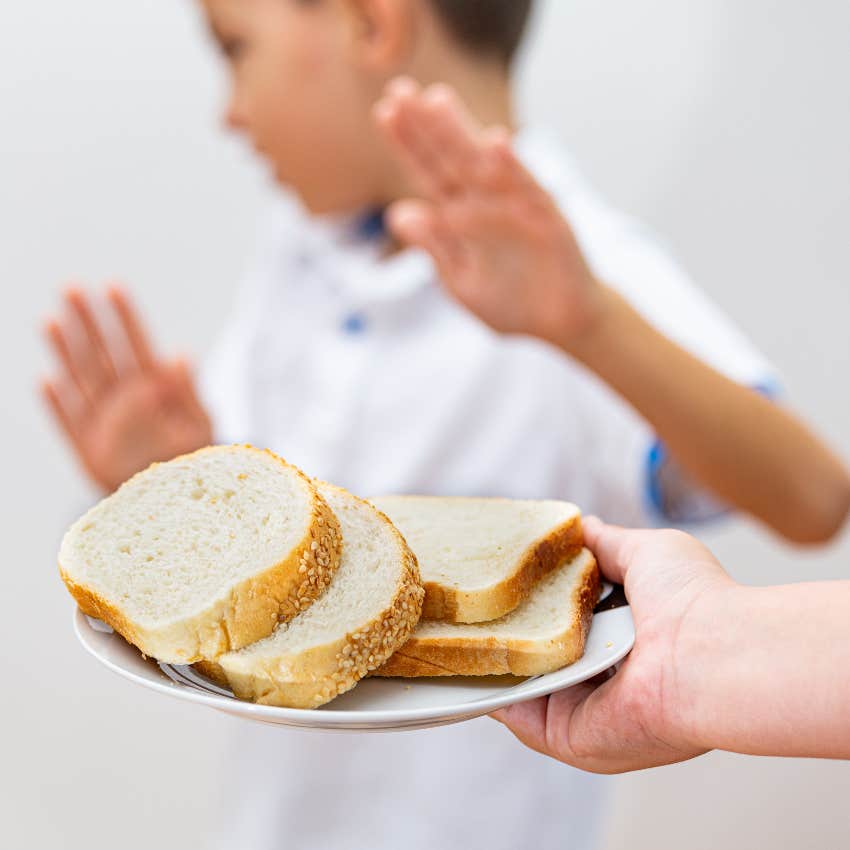 Boy with celiac disease