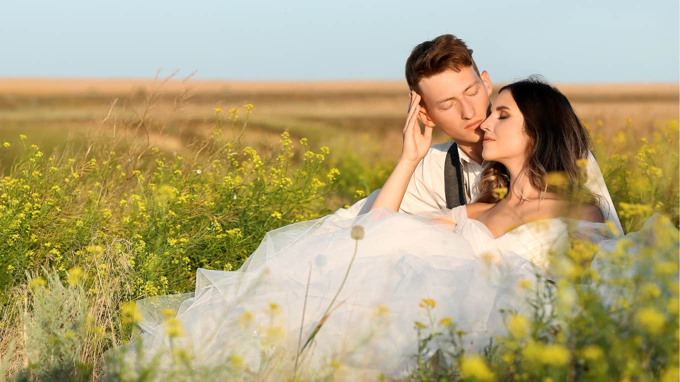 Couple's wedding colors reveal their personality.