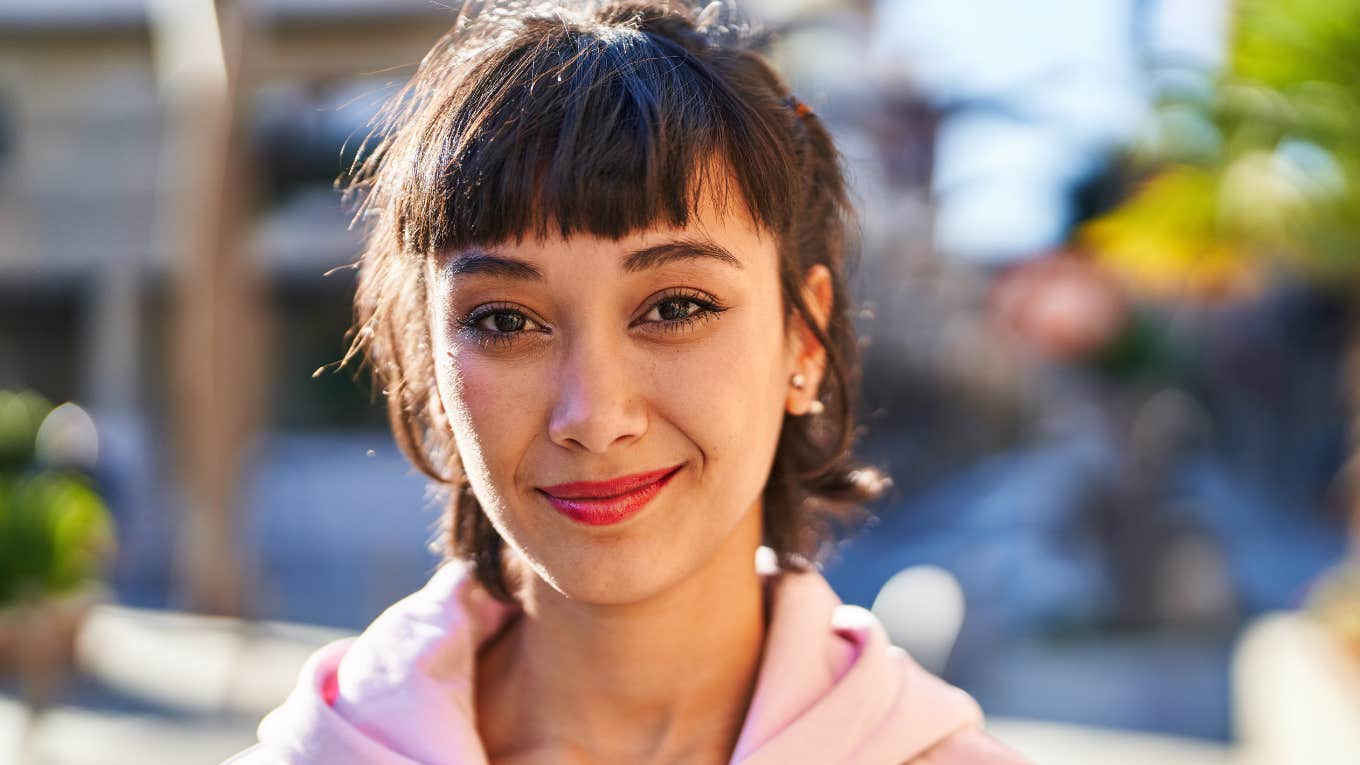 happy smiling woman