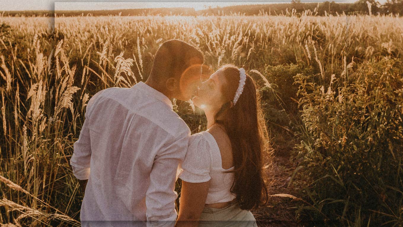 Couple kisses often and reveals how long their relationship would last.