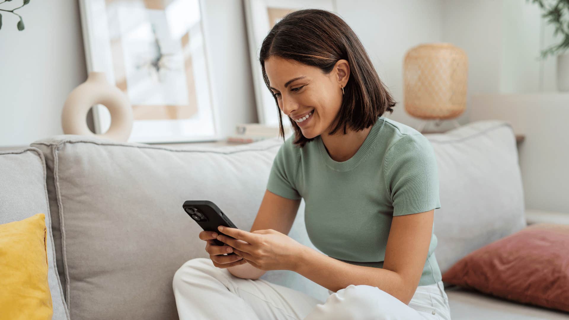 woman on phone