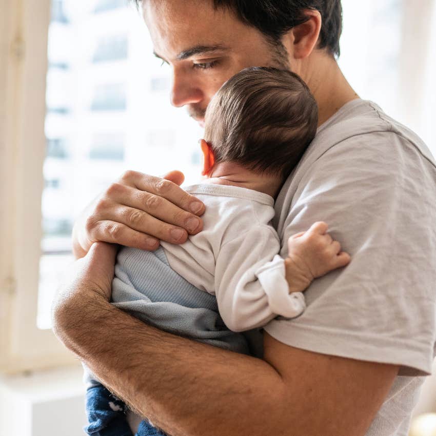 dad with baby