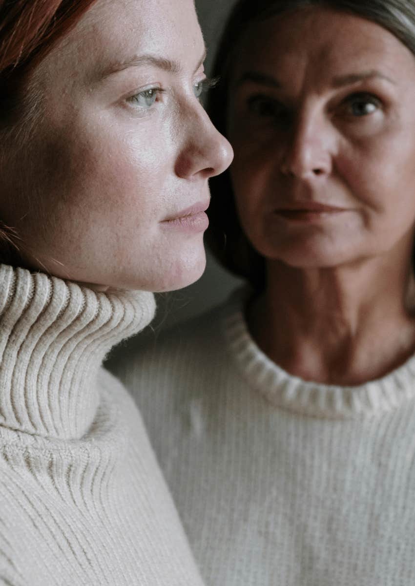 mother and daughter portrait