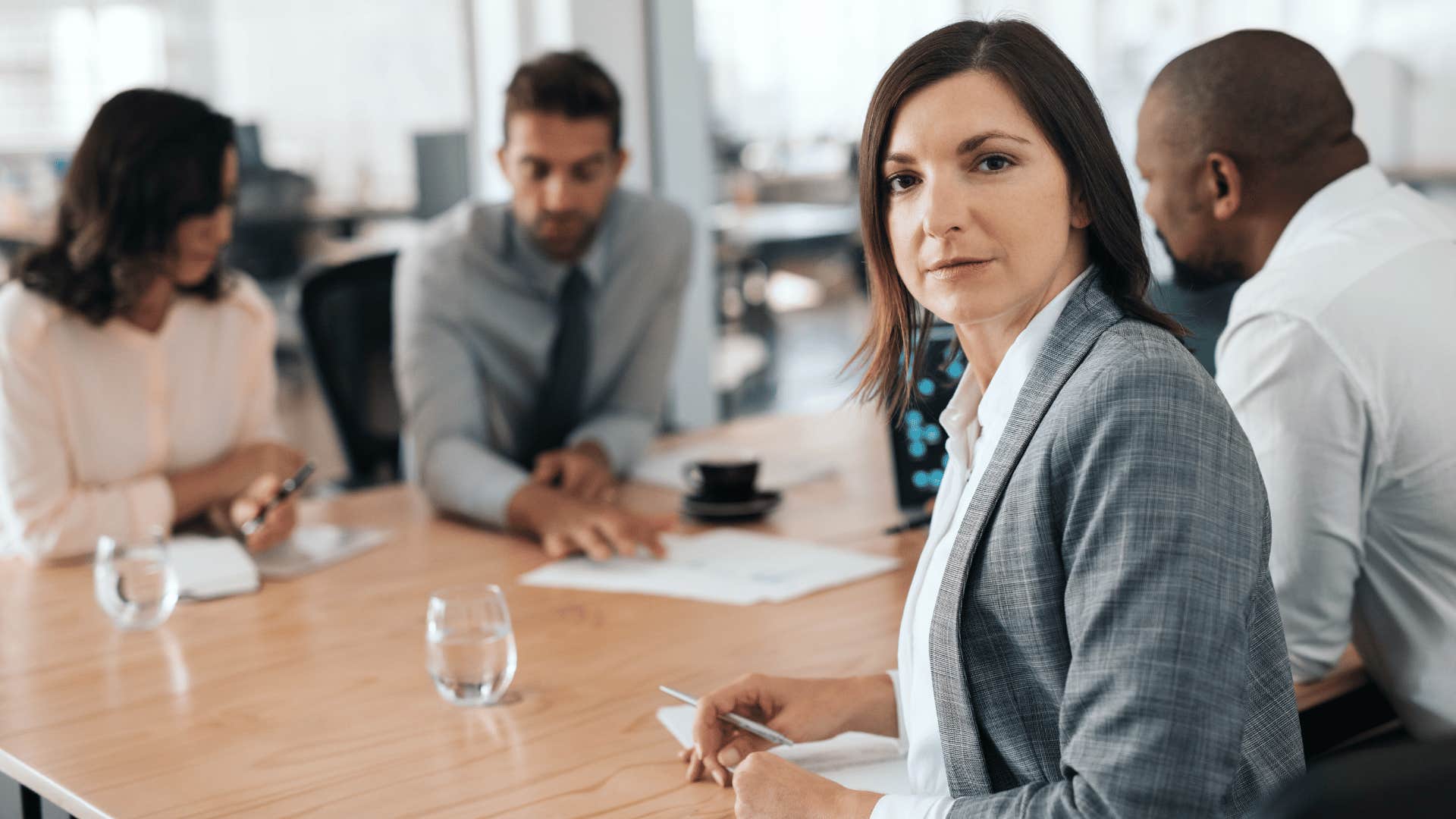 woman in business meeting