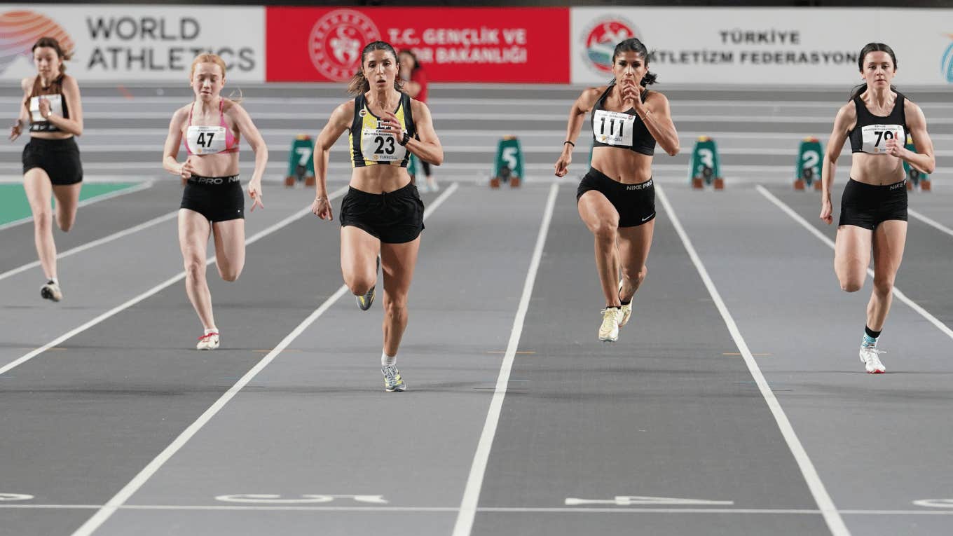 female runners in a race