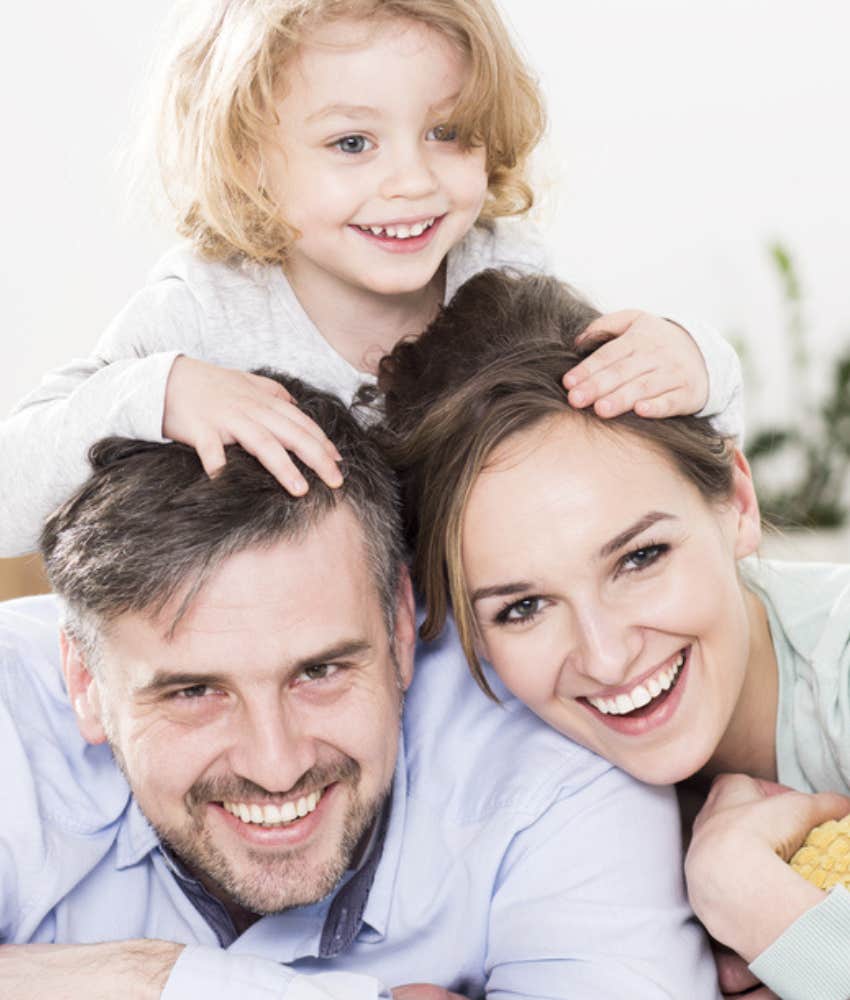 parents posed with only child 