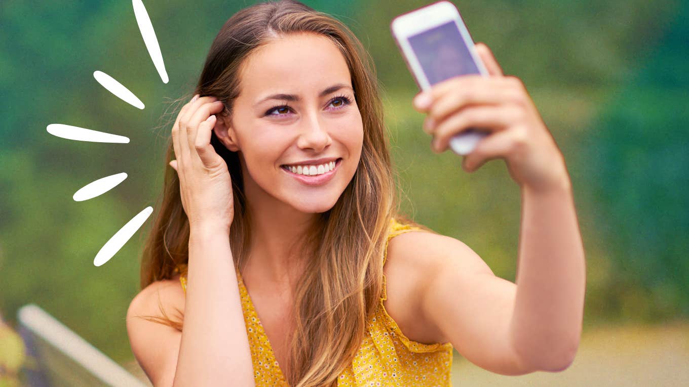 Woman gets the most online dates because of her green flags.