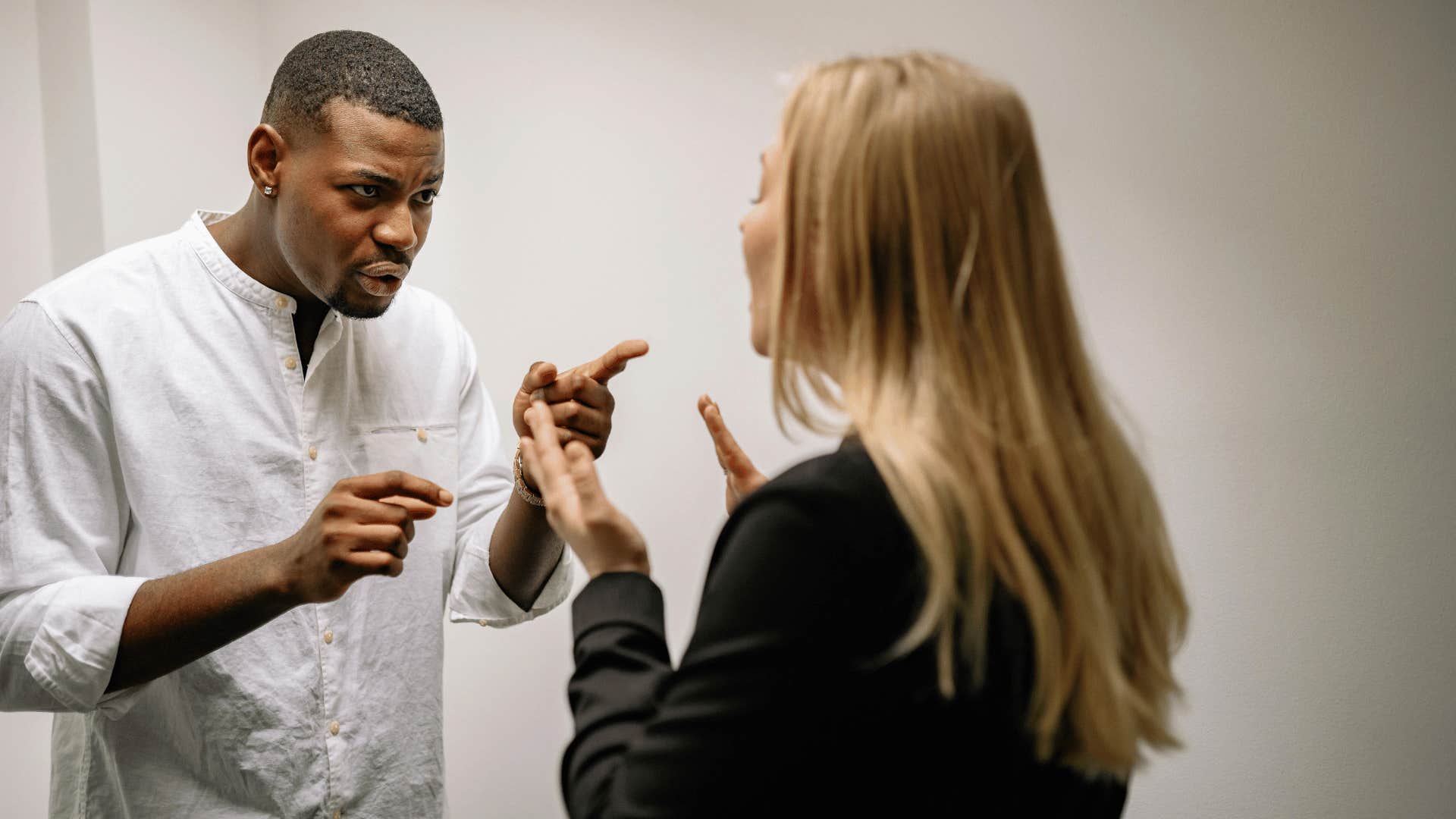 two people provoking an argument