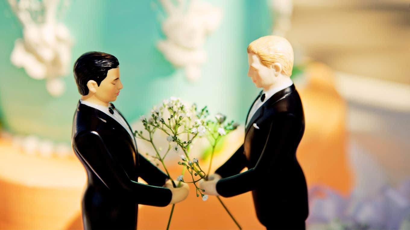 Gay couple getting married