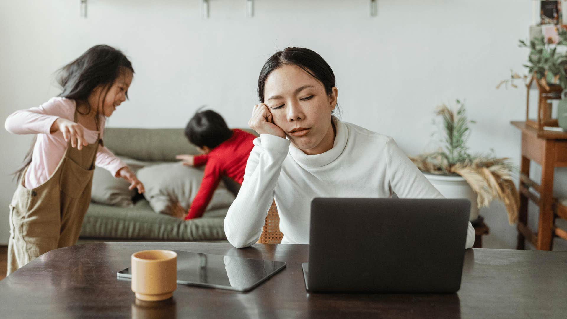 stressed woman taking on too much responsibility