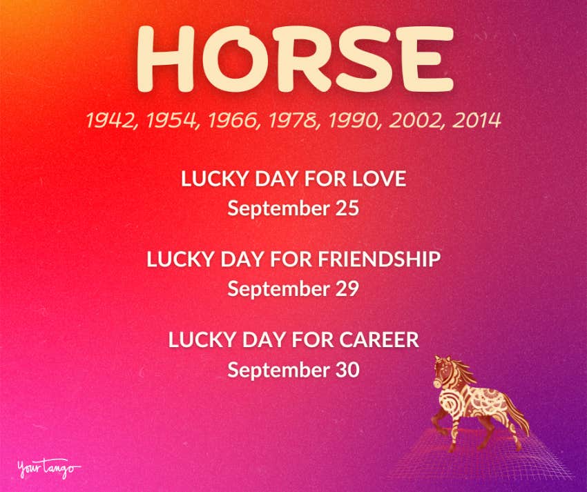 horse chinese zodiac sign horoscope september 2024