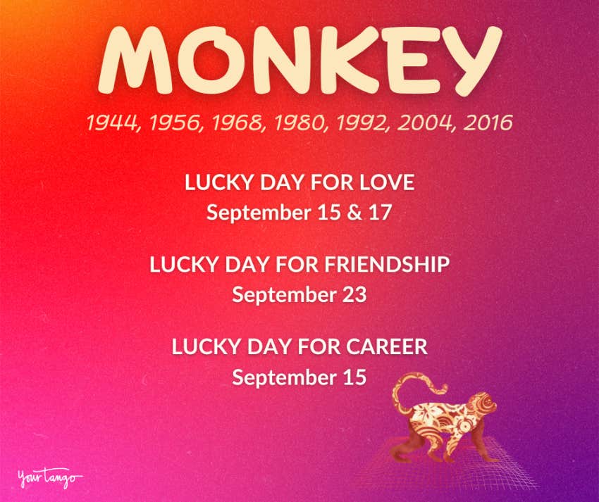 monkey chinese zodiac sign horoscope september 2024