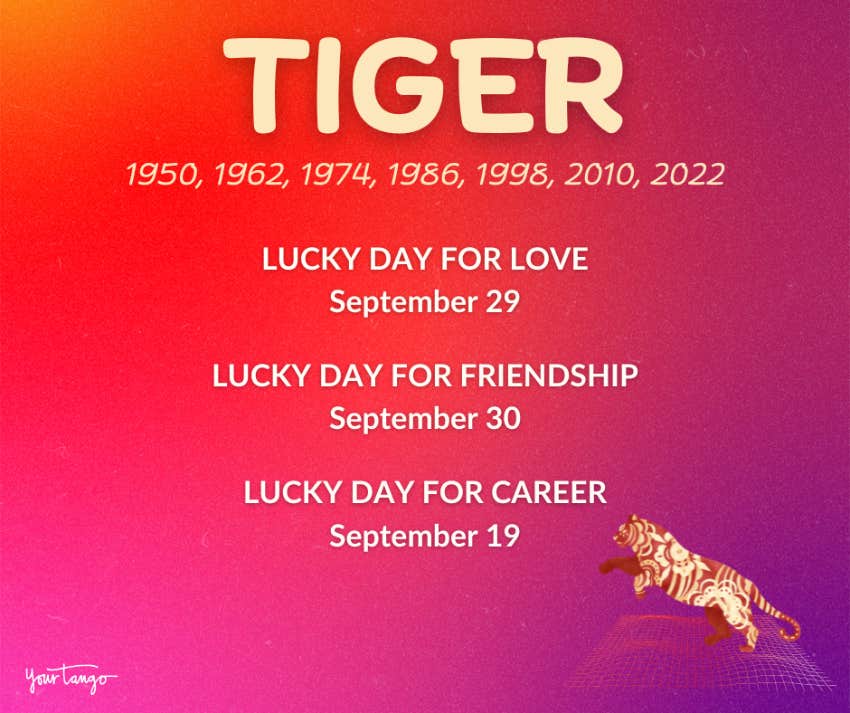 tiger chinese zodiac sign horoscope september 2024