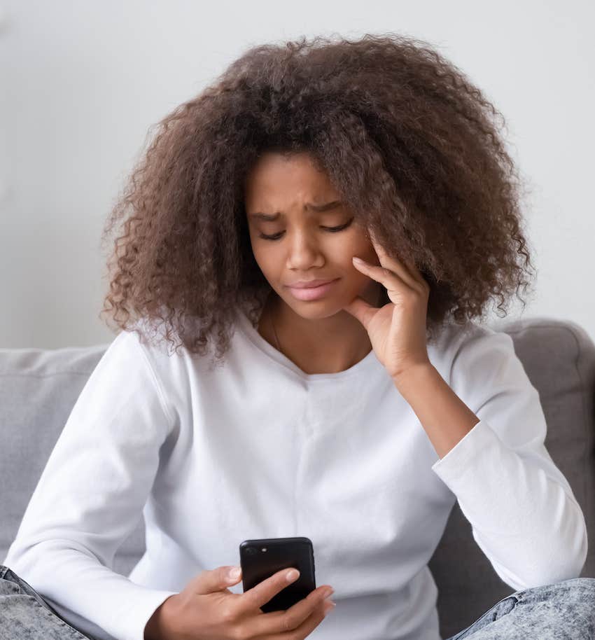 Social media is not helping her deal with anxiety after breakup