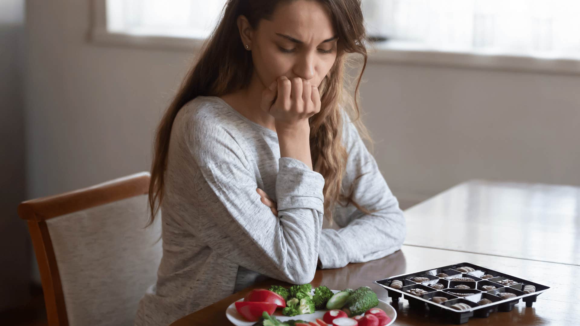 woman with food issues