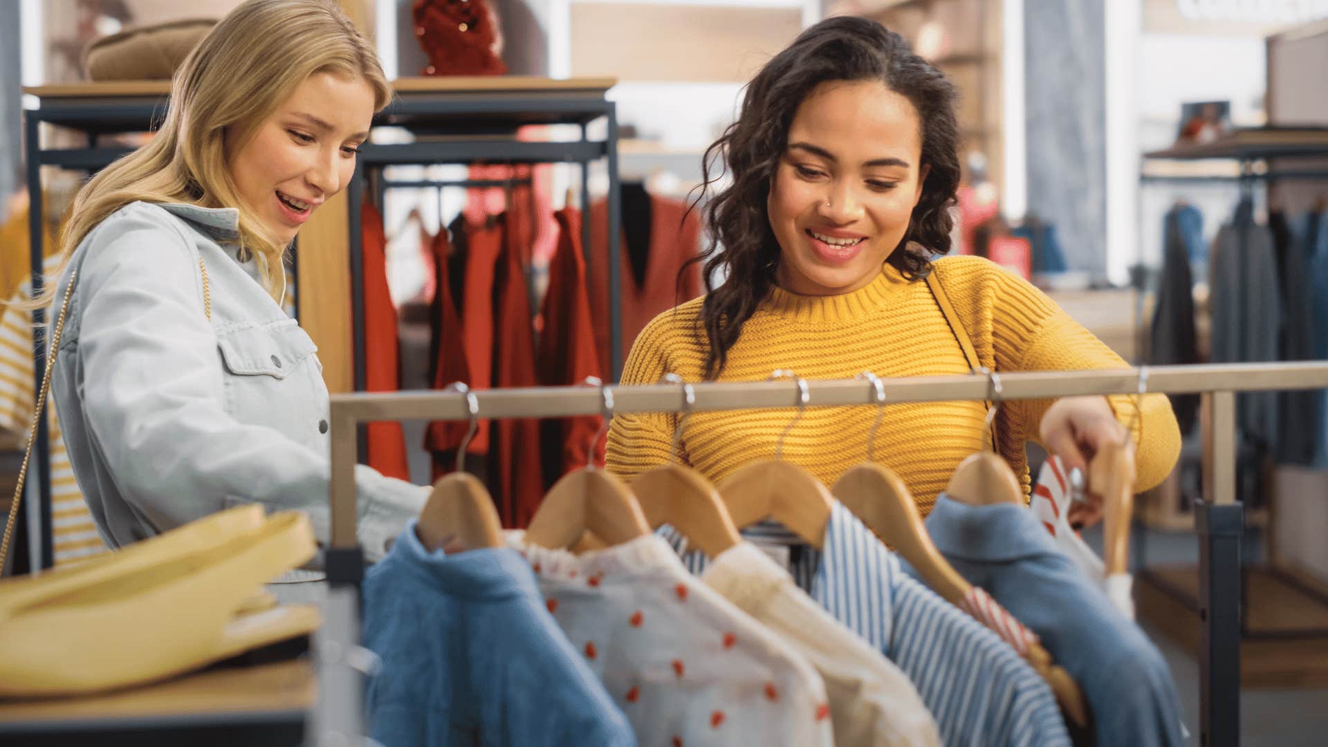 woman picking out clothes