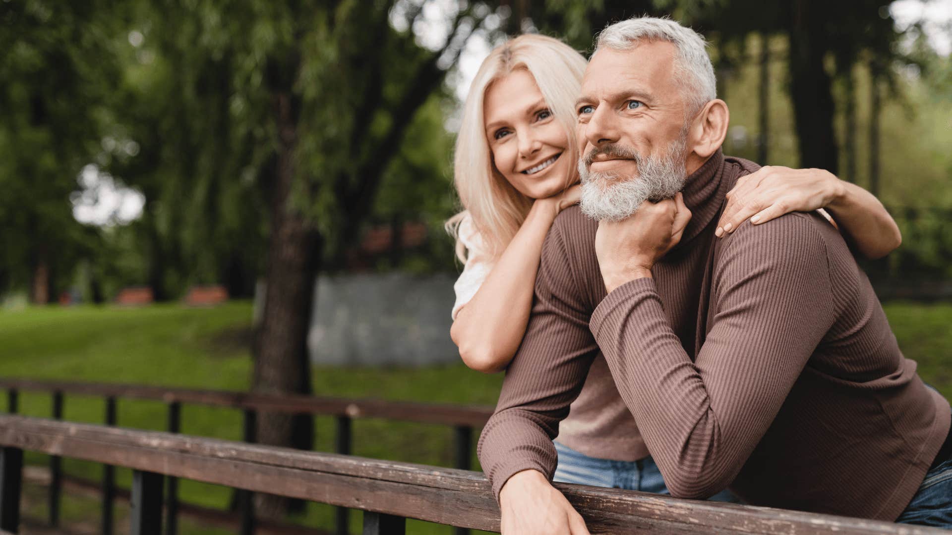 couple standing outside