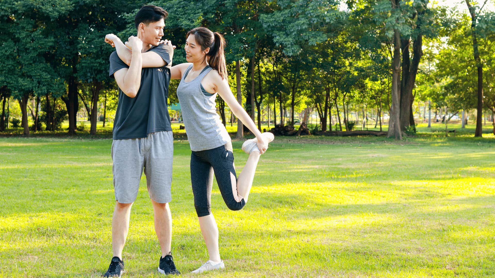 couple working out